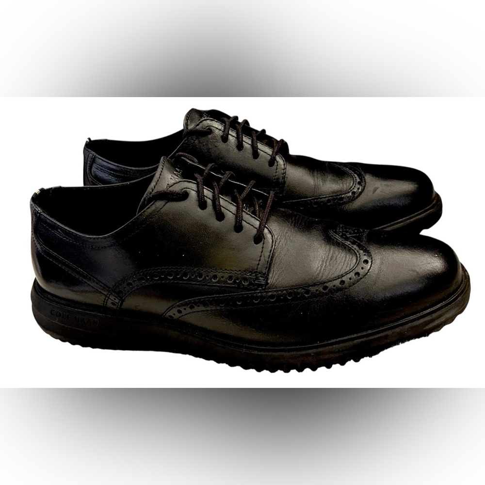 Men’s Cole Hann Grand Wingtip Oxfords SZ 10.5 - Picture 2 of 6